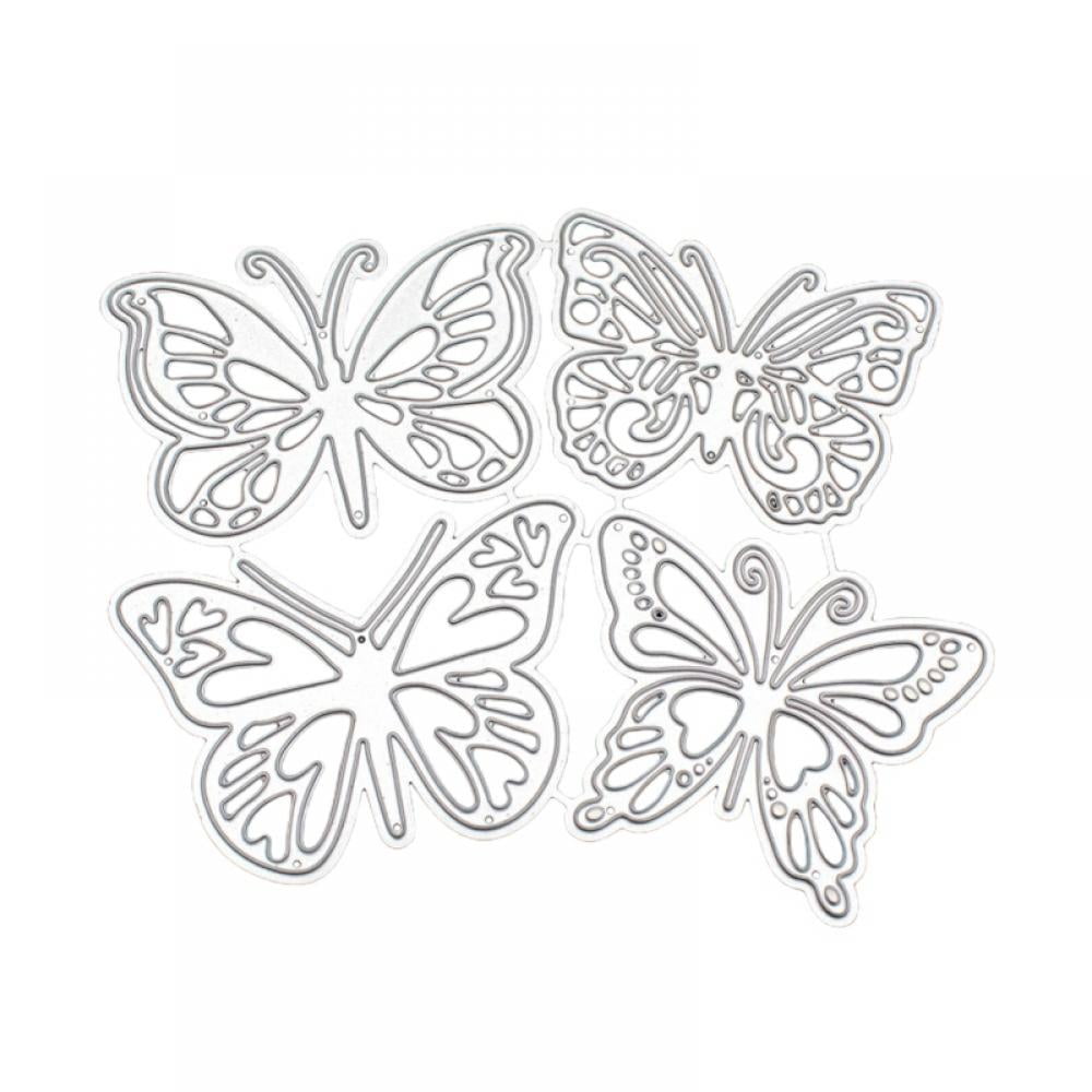 JNCH 14 pcs Butterfly Flower Cutting Dies for Card Making Metal Embossing Cutting Dies Stencils DIY for Scrapbook Album Cards