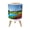 Color 2, variant on Small Trash Can with Lid Golf Course 1.8 Gallon Dog Proof Trash Can Round Garbage Can Waste Bin Wastebasket for Bathroom Bedroom Living Room