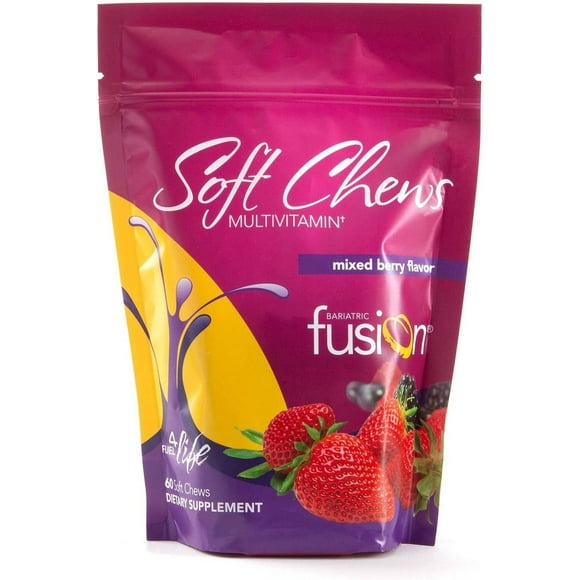 Bariatric Fusion Multivitamin Mixed Berry Flavor | 30 Servings | 60 Soft Chews