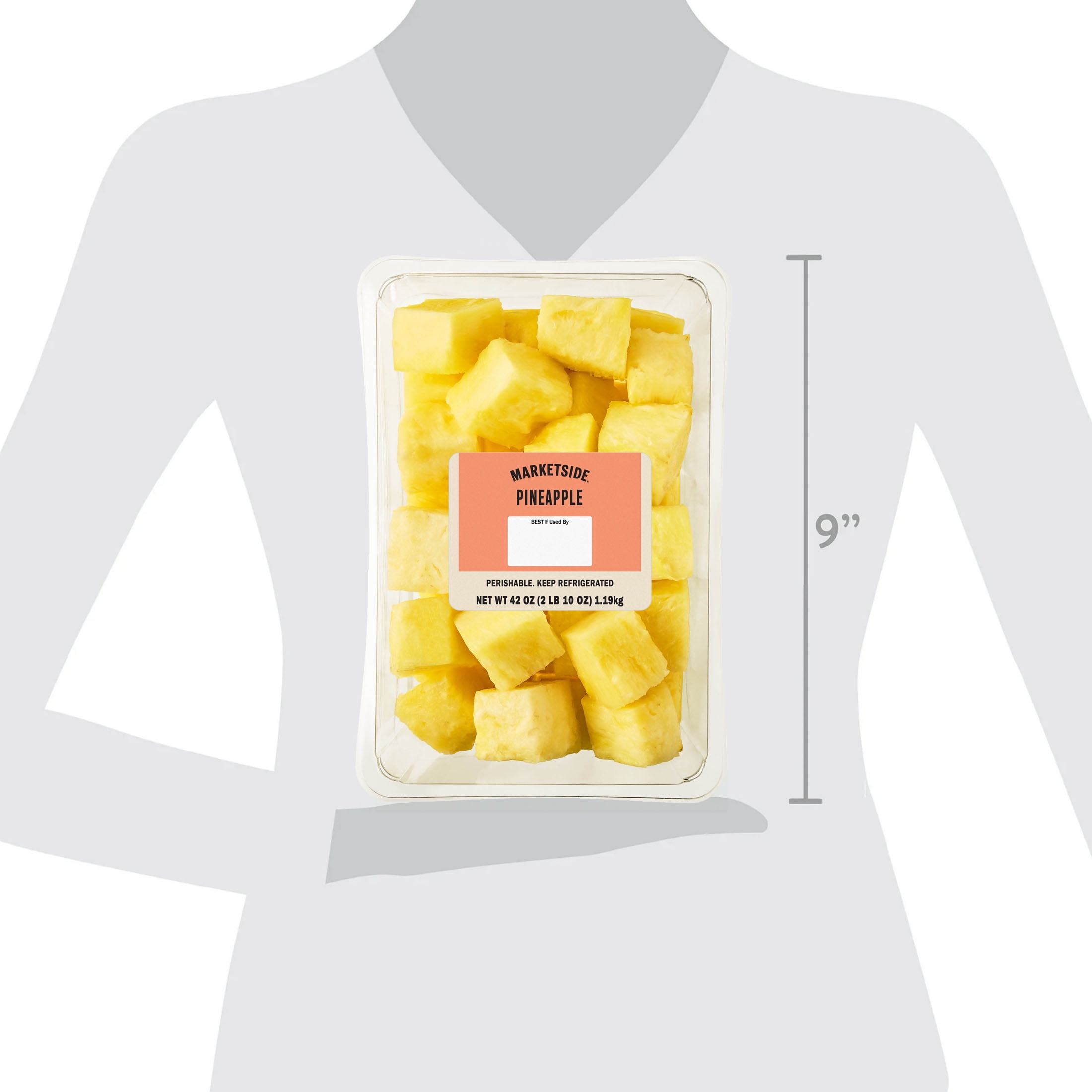 Marketside Pineapple Chunks, 42 oz, Pre-Cut (Fresh)