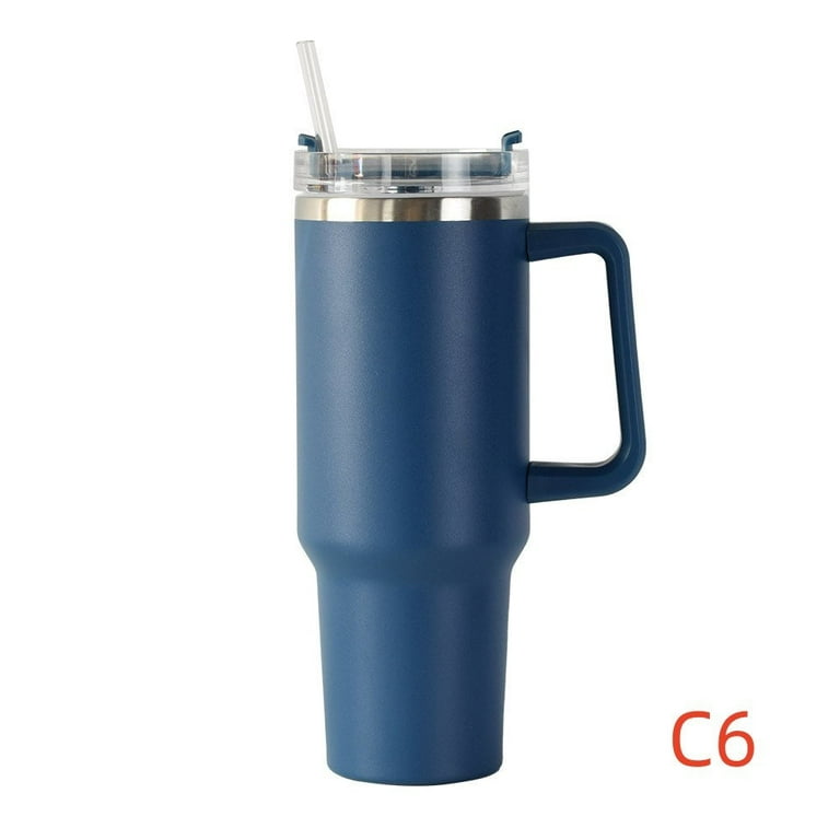 Dropship 40 Oz. With Logo Stainless Steel Thermos Handle Water Glass With  Lid And Straw Beer Glass Car Travel Kettle Outdoor Water Bottle to Sell  Online at a Lower Price
