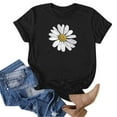 thumbnail image 4 of Xdegoge Items Groceries T Shirts for Women Short Sleeve Summer Tops Floral Graphic Tees Casual Tunic Cute T-Shirt Loose Fit Crew Neck Blouses Plus Size Basic Shirts ,Missing Items From Delivery, 4 of 5