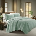 thumbnail image 2 of Gracie Mills Salvatore 3-Piece Reversible Quilt Set Cotton Microfiber Scalloped Edge, 2 of 4