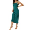 thumbnail image 4 of INSPIRE CHIC Nuisette pour Femme à Bretelles Spaghetti Col Rond Robe de Nuit sous Camisole Complète TP Vert, 4 of 6