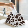 thumbnail image 6 of Cauagu Brown Cow for Large Tissue Box Cover Rectangular–Plus Size Rectangle Tissue Box Holder Long Tissue Holder for Bathroom/Car/Office Decor 7.9X4.9X4.9'', 6 of 7