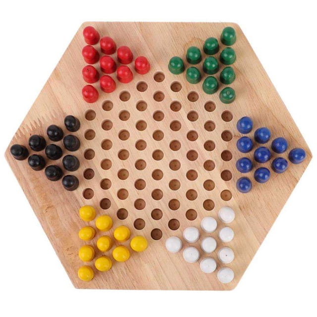 Juego De Ajedrez Chino De Madera Para Niños, Tablero Educativo, Damas Chinas Clásicas Halma, Juego De Estrategia Familiar, Piezas De Backgammon Minnieouse FN002525-00
