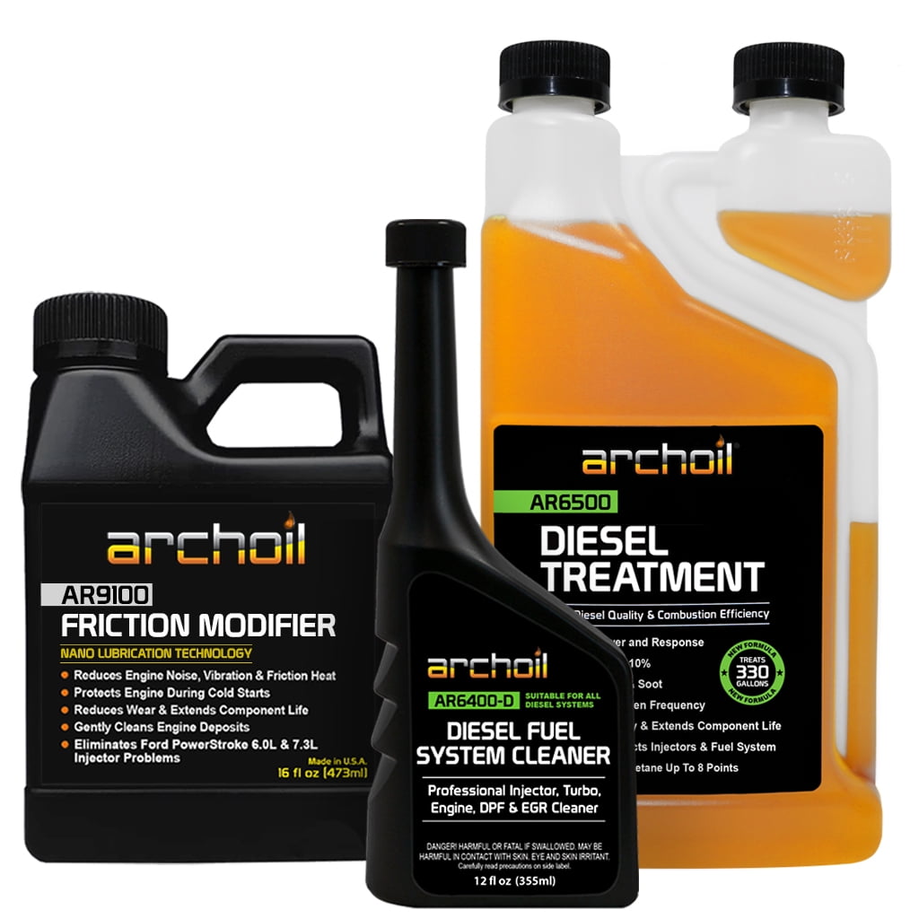 Archoil Ultimate Diesel Kit AR9100 Friction Modifier (16oz) + AR6500