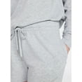 thumbnail image 7 of Joyspun Women's Bridal French Terry Knit Long Sleeve Top and Shorts Pajamas Set, Sizes XS-3X, 7 of 7