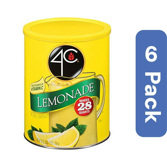 4C Foods Lemonade Water Enhancer Mix 58 fl oz (Pack Of 6)