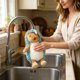 thumbnail image 4 of Hedgehog Chenilles Hand Towel Cute Cartoons Hedgehog Fuzzy Fuzzy Ball Hand Towel Absorbent Decorative Fuzzy Ball Hanging Towel For Bathrooms And Kitchens, 4 of 6