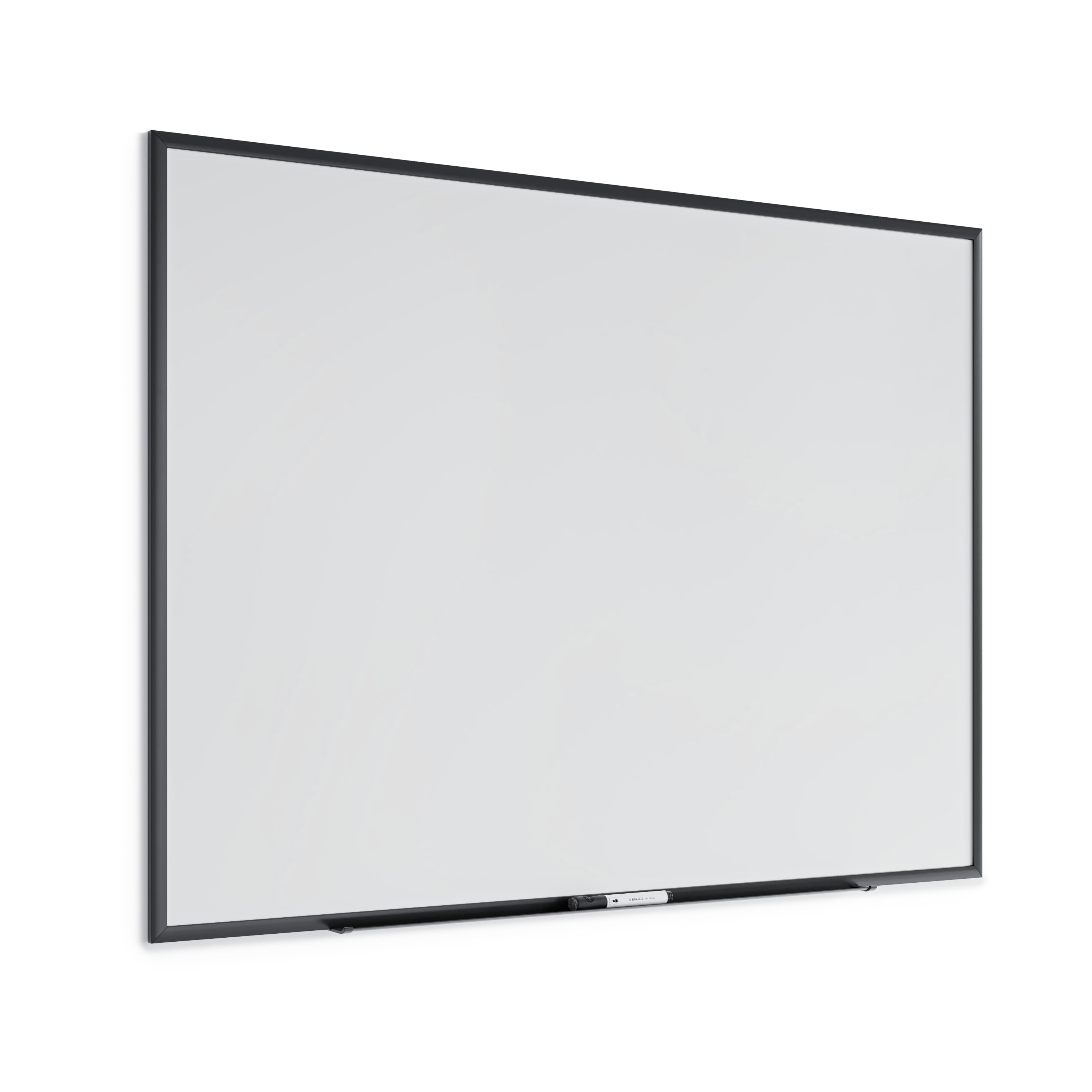 U Brands DryErase Board, 48 X 36 Inches, Black Aluminum Frame