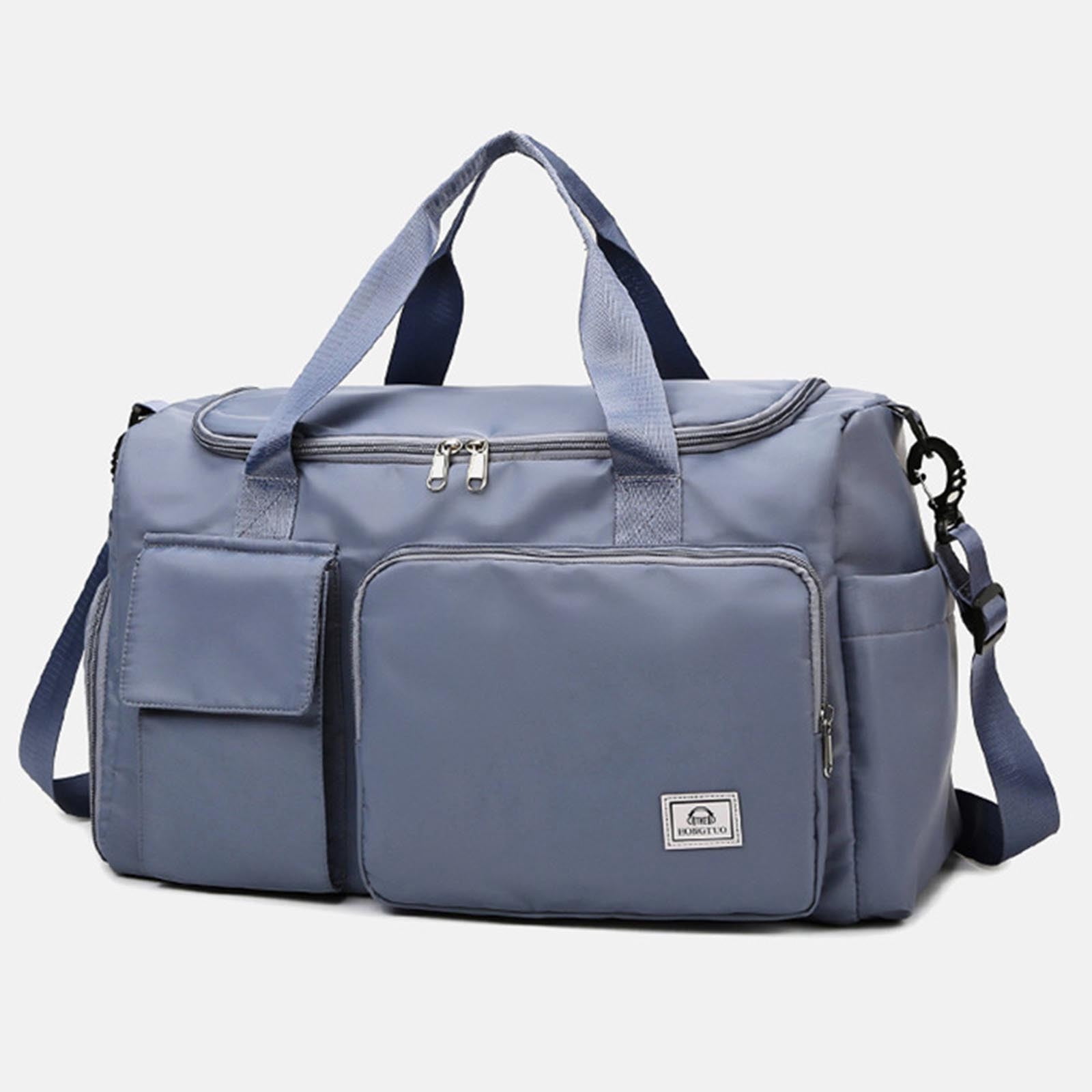 Cadorn Nylon Waterproof Duffel Bag with Wet-Dry Compartment, Large Capacity Gym Travel Bag for Swimming, Sports, and Outdoor Adventures
