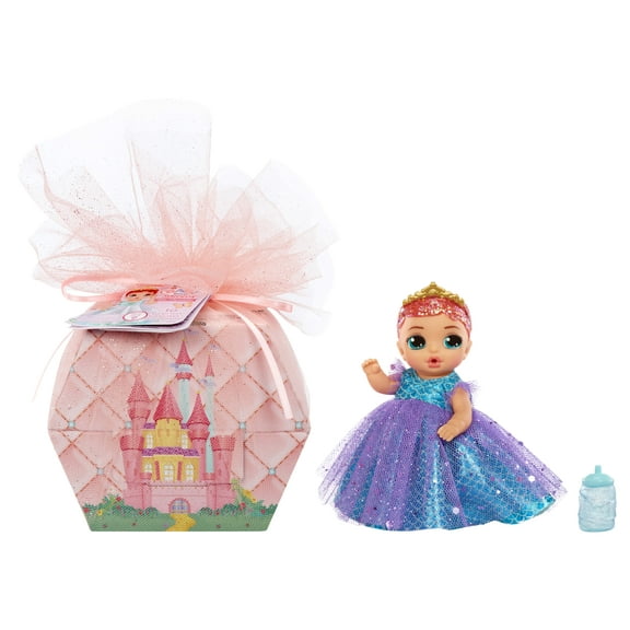 Baby Born Surprise Small Dolls Series 9 - Unwrap Surprise Collectible Baby Doll with 3 Water Surprises, Princess-Themed Dress, Color Change Diaper, Castle Packaging, Kids Ages 4 