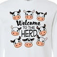 thumbnail image 4 of Inktastic Welcome to the Herd with Cute Black and White Holstein Cows Long Sleeve T-Shirt, 4 of 5
