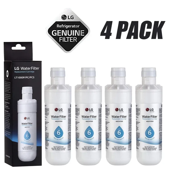 LT1000P Refrigerator Water Filter Replacement Compatible with LG LT1000P2, ADQ74793502, MDJ64844601, 4 Pack