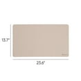thumbnail image 2 of Smead 64836 23.6 x 13.7 Vegan Leather Desk Pads - SandStone, 2 of 10