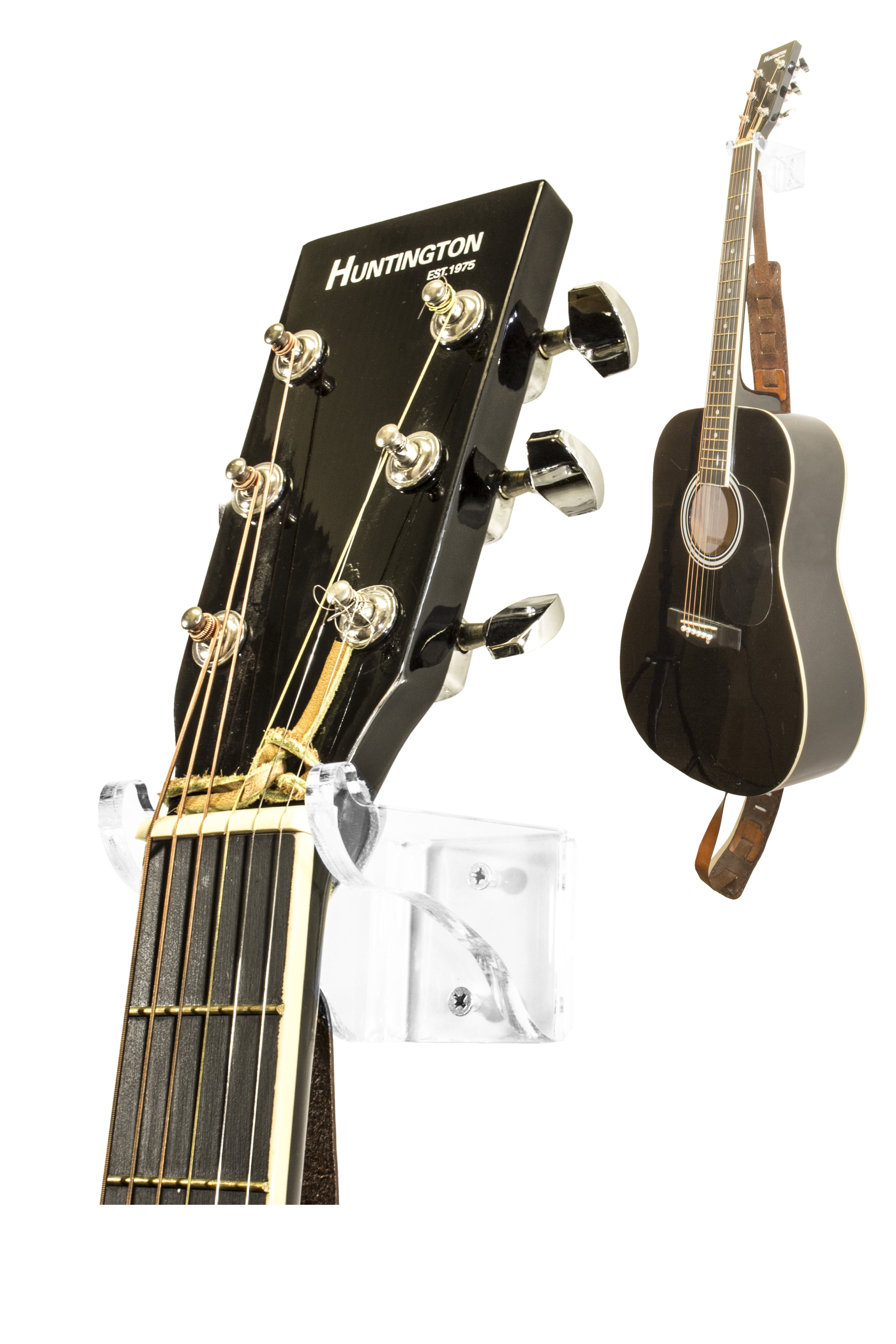 Deluxe Clear Acrylic Guitar Hanger Hook Holder Wall Mount Bracket For Acoustic Or Electric Guitars A063 G