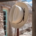 thumbnail image 6 of Open Road Shantung Straw Western Hat - 7.125 - Silverbelly, 6 of 6