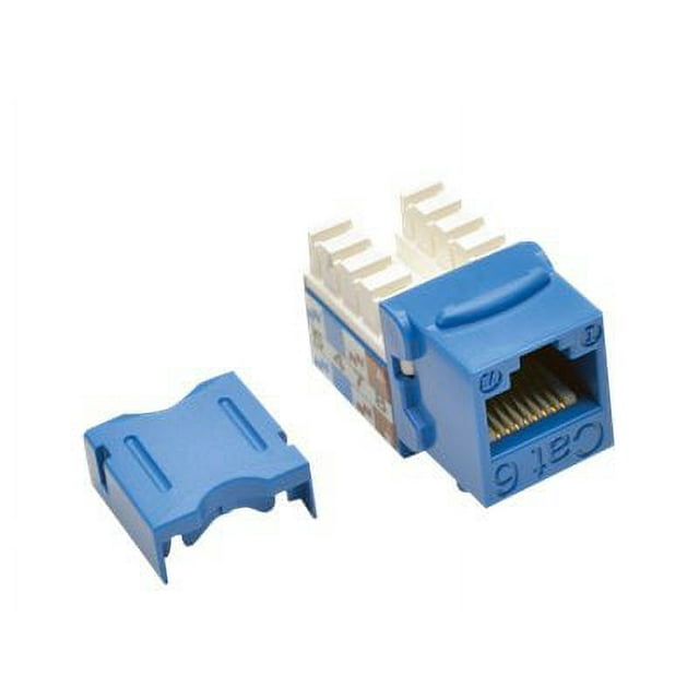 Eaton Tripp Lite Series Cat6/Cat5e 110 Prise Keystone - insert Modulaire - CAT 6 - RJ-45 - Bleu - Conforme TAA (Lot de 25)