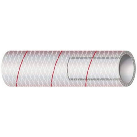 Marine Series - Shields Marine Hose Clear Reinforced Series 162 PVC Tubing with Red Tracer