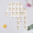 thumbnail image 2 of JAJAHO Toddler And Kid Halloween Pajama Set Long Sleeve Sleepwear And Pants 2 Piece Sets For Boys Girls 2-9Y, 2 of 3