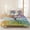 Multicolor, Blue, Orange, Purple, variant on 3 Pieces King Quilt Set,Impressionist Rainbow Tree with Daisies Soft Bedding Sets with 1 Quilt & 2 Pillow Shams,Pastel Landscape Summer Bedspread Lightweight Coverlet Comforter for All Season