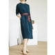thumbnail image 3 of Vestidos elegantes de seda auténtica para mujer de oficina, vestidos femeninos de alta calidad, 3 of 4