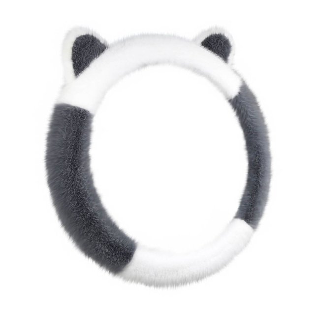 Wzzjkit Winter Short Warm Non-slip Car Handle Cover Car Steering Wheel Cover