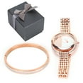 thumbnail image 1 of Reloj de pulsera de joyería de moda, conjunto de joyería de mujer conjunto de joyería de cuarzo para mujer reloj de pulsera de joyería características mejoradas Jadeshay A, 1 of 8