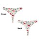 thumbnail image 3 of Fotbe Vintage Christmas Reindeer Tanga Sin Costuras para Mujer con Estampado – Panties Invisibles, Transpirables y Cómodos para Uso Diario-Small, 3 of 6