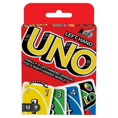 UNO Card Game Designed for Left-Handed Players for Kids, Adults and Game Night