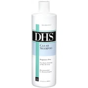 DHS Clear Fragrance-Free Shampoo for Sensitive Scalp and Hair, 16 oz
