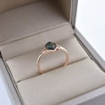 thumbnail image 2 of Moss Agate Ring, 925 Sterling Silver, Dainty Women Ring, Rose Gold Plated, Moss Agate Jewelry, Gift For Her, 2 of 6