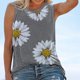thumbnail image 3 of Mujeres Casual Tank Tops Chica Girasol Lindo Impreso Chaleco Camiseta (Gris XXL) Tmvgtek Para estrenar, 3 of 4