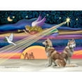 thumbnail image 3 of CafePress - Xmasstar/2 Red Huskies Large Mug - 15 oz Ceramic Large White Novelty Mug, 3 of 4