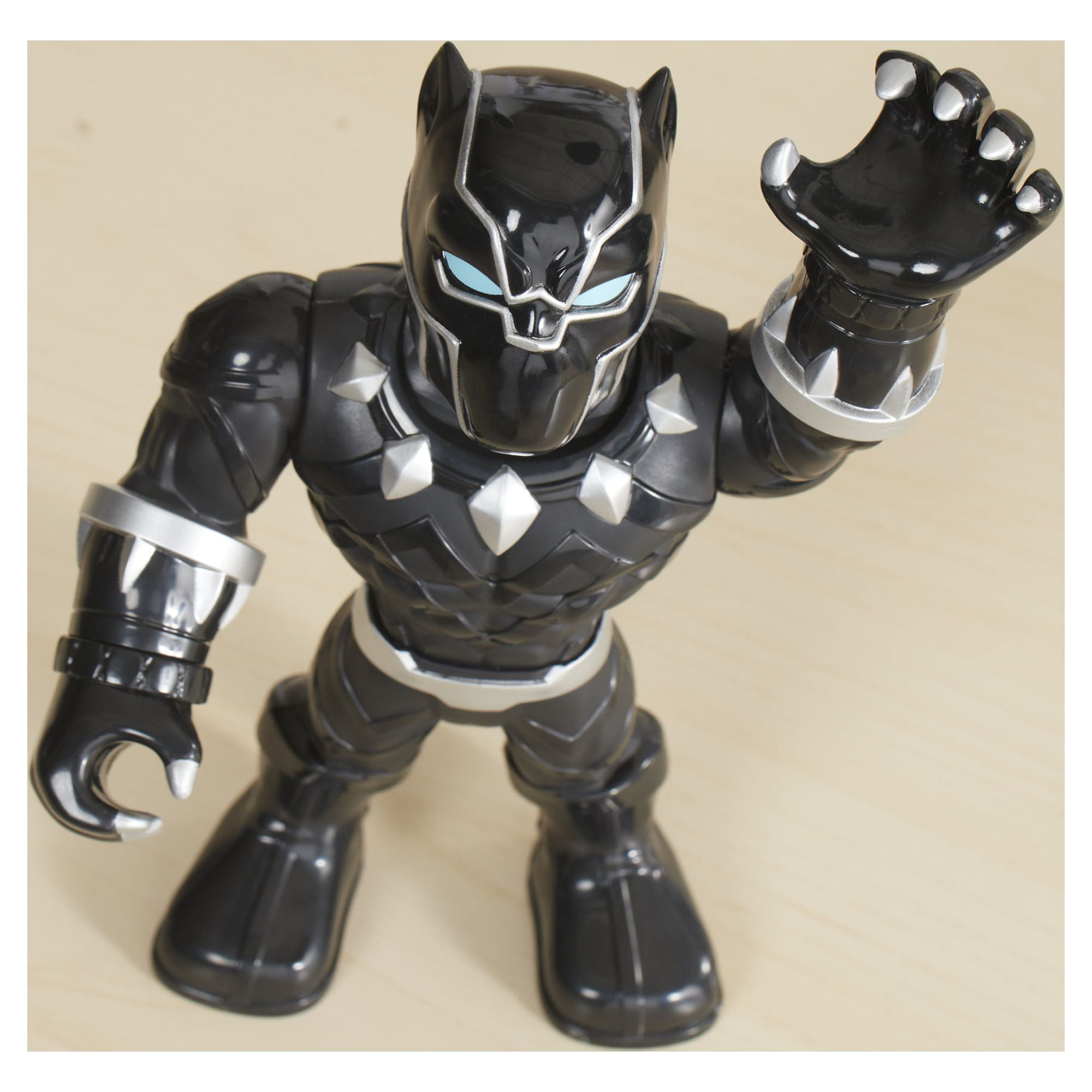 Playskool Heroes Marvel Super Hero Adventures Mega Mighties - Figurine  Black Panther - 25 cm - Jouet enfants