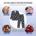 thumbnail image 7 of Bingfone Men's Pajama Set 2 Piece Loungewear PJs, Long Sleeve with Pajama Pants-Space, 7 of 7