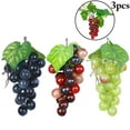 thumbnail image 1 of 3 Bunches Artificial Grape Lifelike Decorative Artificial Fruit Photography Prop, 1 of 10