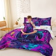 thumbnail image 3 of Erosebridal Graffiti Gaming Bedding Comforter Set for Teen Boys, Video Game Themed King Bedding Sets, Gamepad Reversible, 7 Pieces, 3 of 6