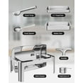 thumbnail image 4 of Towallmark 9QT Roll Top Chafing Dish Buffet Set,Rectangle Stainless Steel Catering Food Warmer Comes with Full Size Pan Chafer for Wedding,Parties,Banquet,Catering Event,1 Pack, 4 of 7