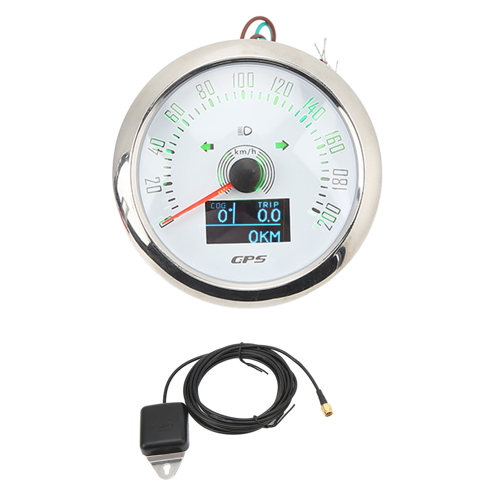 Compteur kilométrique GPS MPH, tachymètre 9-32V 3 en 1 200MPH