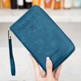 thumbnail image 4 of Multi-Functional RFIDs Passport Wallet Zip-Up Protective Case for Travel Documents Finances International Travel Essential, 4 of 5