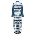 thumbnail image 2 of Oyyn Women's Loose Long Sleeve Shirt Dress, Casual Ankle Length Dress M, 2 of 6