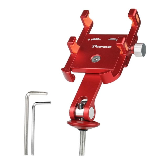 Soporte para teléfono móvil para bicicleta Soporte para teléfono para bicicleta Accesorios para bicicletas (Rojo)