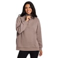 thumbnail image 5 of RBX Active Women's 1/4 Zip Mock Neck Fleece Tunic Sweatshirt, 5 of 5