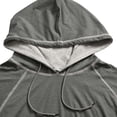 thumbnail image 6 of Yutgune Men's Solid Pullover Hoodie, Long Sleeve Casual Hooded Sweatshirt for Everyday Wear and Travel, 6 of 6
