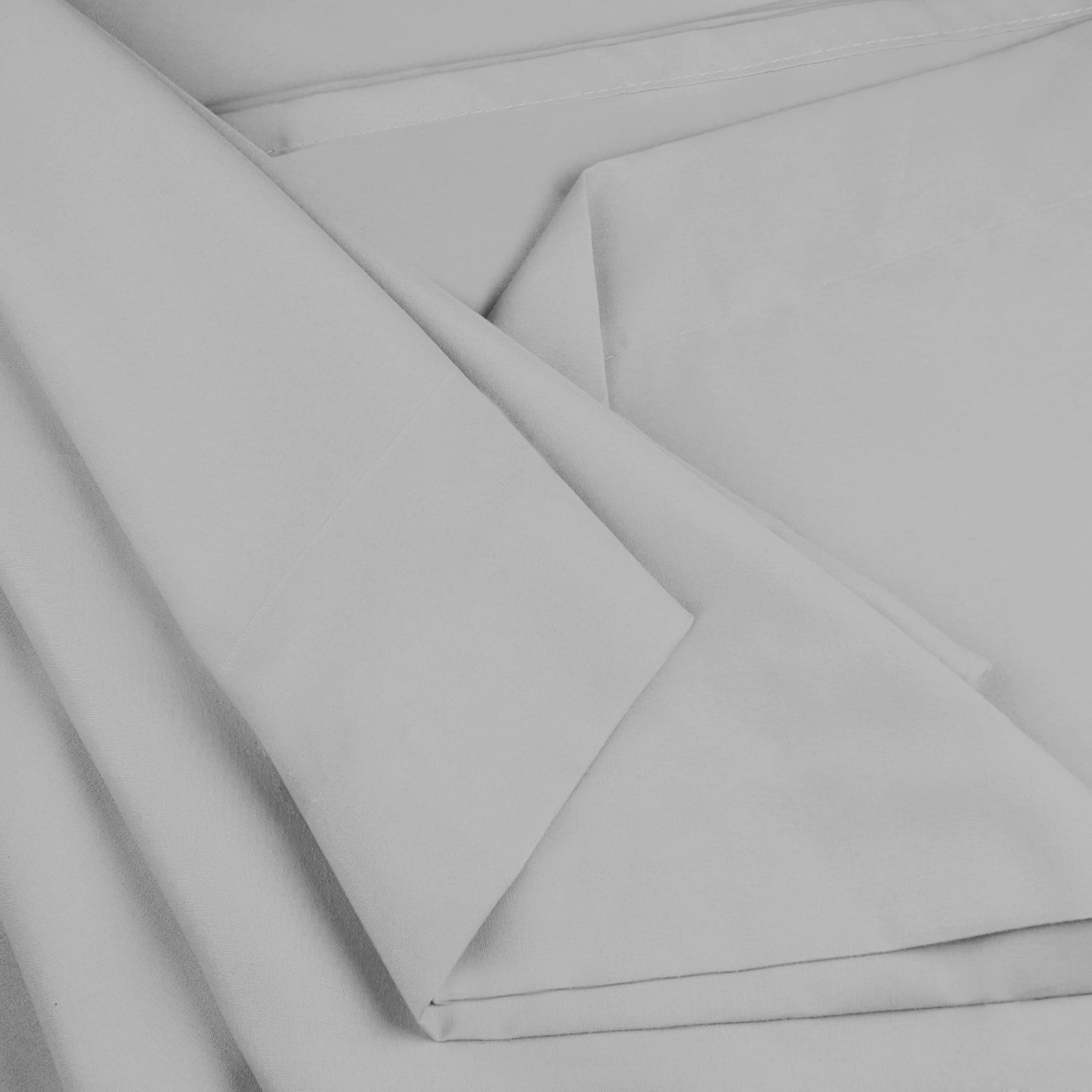 Extra Deep Pocket 6 Piece Bed Sheet Set – Super Deep Fitted Sheet Fits Mattress from 18-24 inces Depth – Double Brushed Microfiber Sheets with 4 Pillow Cases, King, Silver