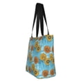 thumbnail image 2 of Vsdgher Sunflowers print Reusable Shopping Grocery Bags for Women Shopping with Pouch Foldable Pouch Lightweight Polyester Fabric, 2 of 6