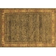 thumbnail image 1 of Ahgly Company Indoor Rectangle Abstract Brown Modern Area Rugs, 6' x 9', 1 of 4