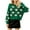 Green-Pullover, variant on Utoimkio Women's Christmas Crewneck Sweaters Cute Santa Claus Print Long Sleeve Pullover Tops Casual Loose Pullover Sweaters Fall Winter Outwear